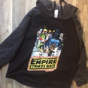 CLOSET CLEAR OUT Graphic Grey Star Wars Hoodie